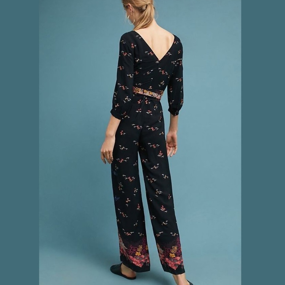 NEW Anthropologie Nara Floral Jumpsuit size 6 new with tag nwt - Picture 4 of 8